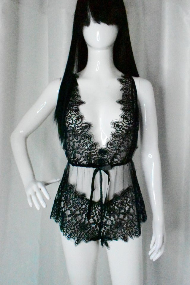 Rhea Baby Doll with Floral Lace