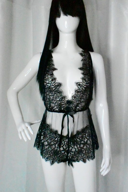 Rhea Baby Doll with Floral Lace
