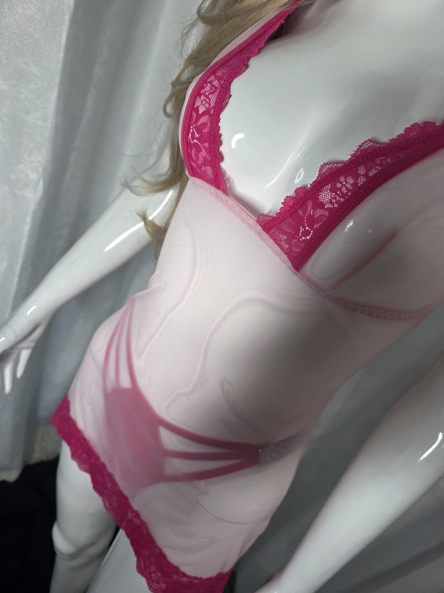 Pink Whisper Romantic Sheer Babydoll