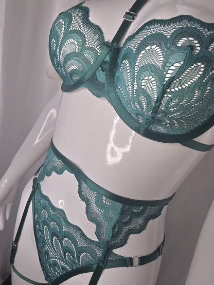 Mistery Forest Three-Piece Lingerie Set