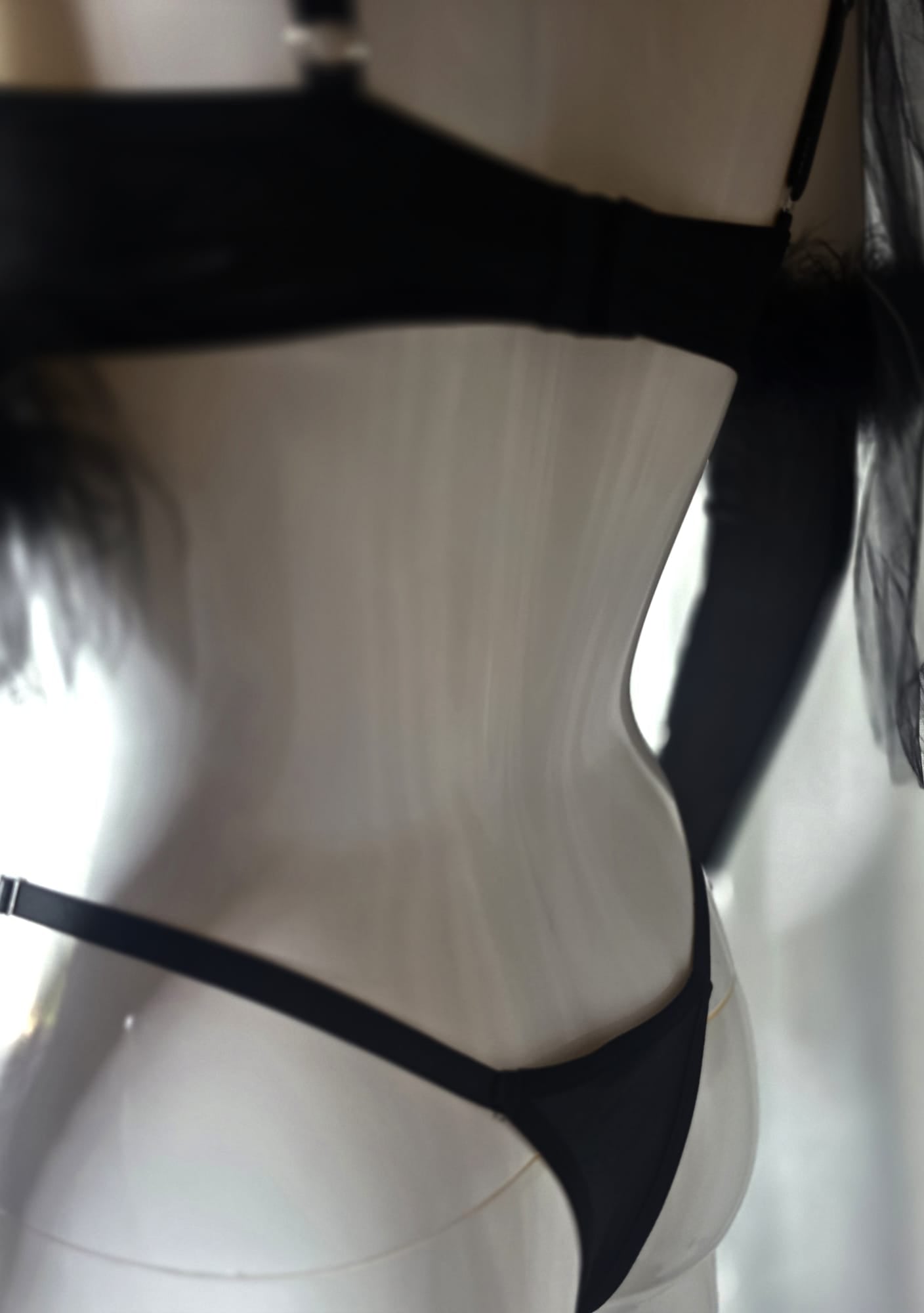 Obsidian Bloom Luxury Embroidered Lingerie Set